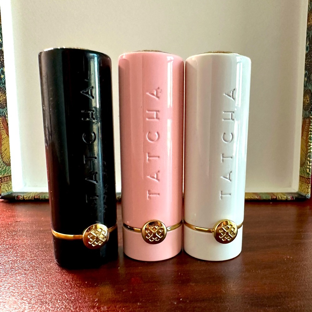tatcha lipstick set - 3 pc (pink plum red)